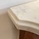 Commode Transition stamped by François Daidé, with a white marble top.