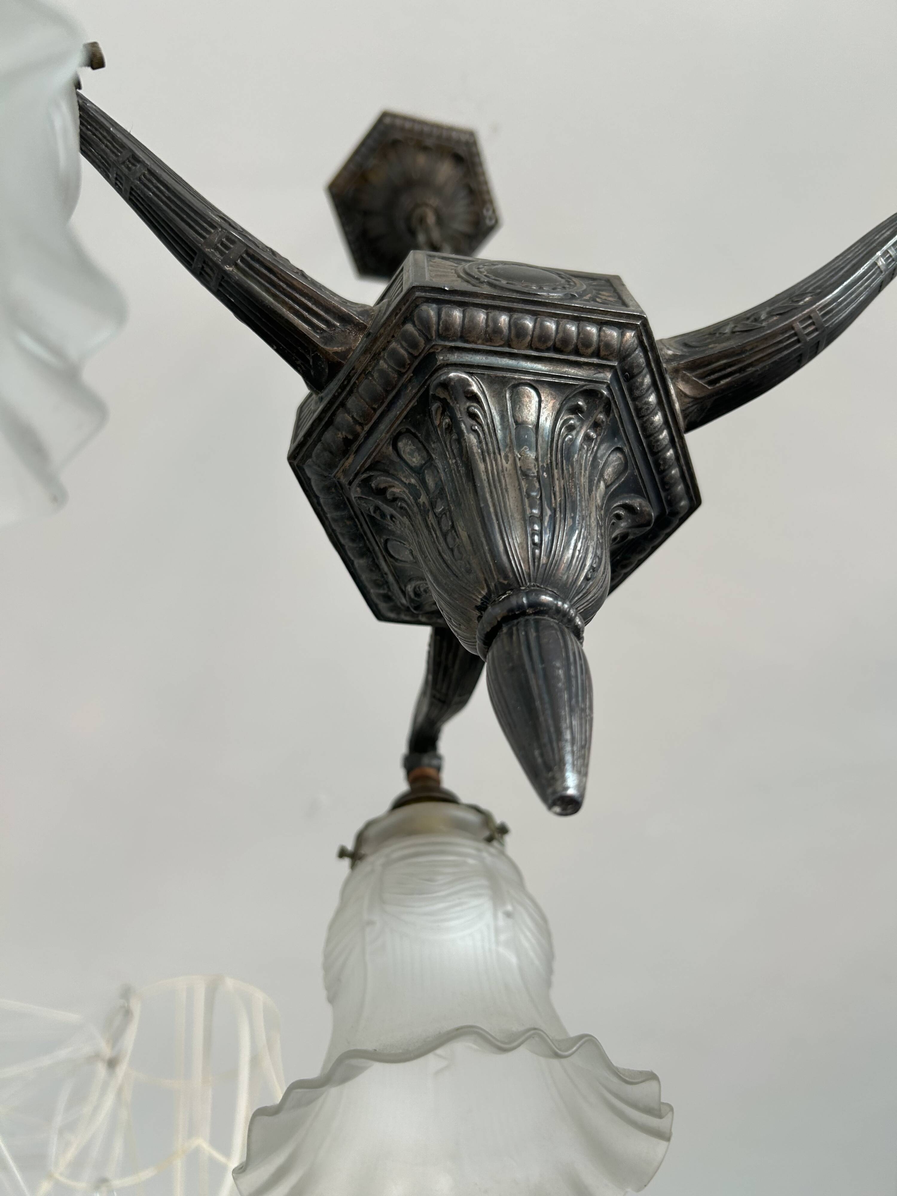 Antique Art Deco chandelier