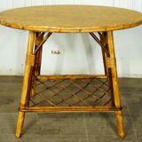 Rattan coffee table & similoid Rio 1960