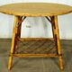 Table basse en rotin & similoïd Rio 1960