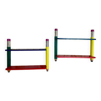 2 shelves Pierre Sala 1980