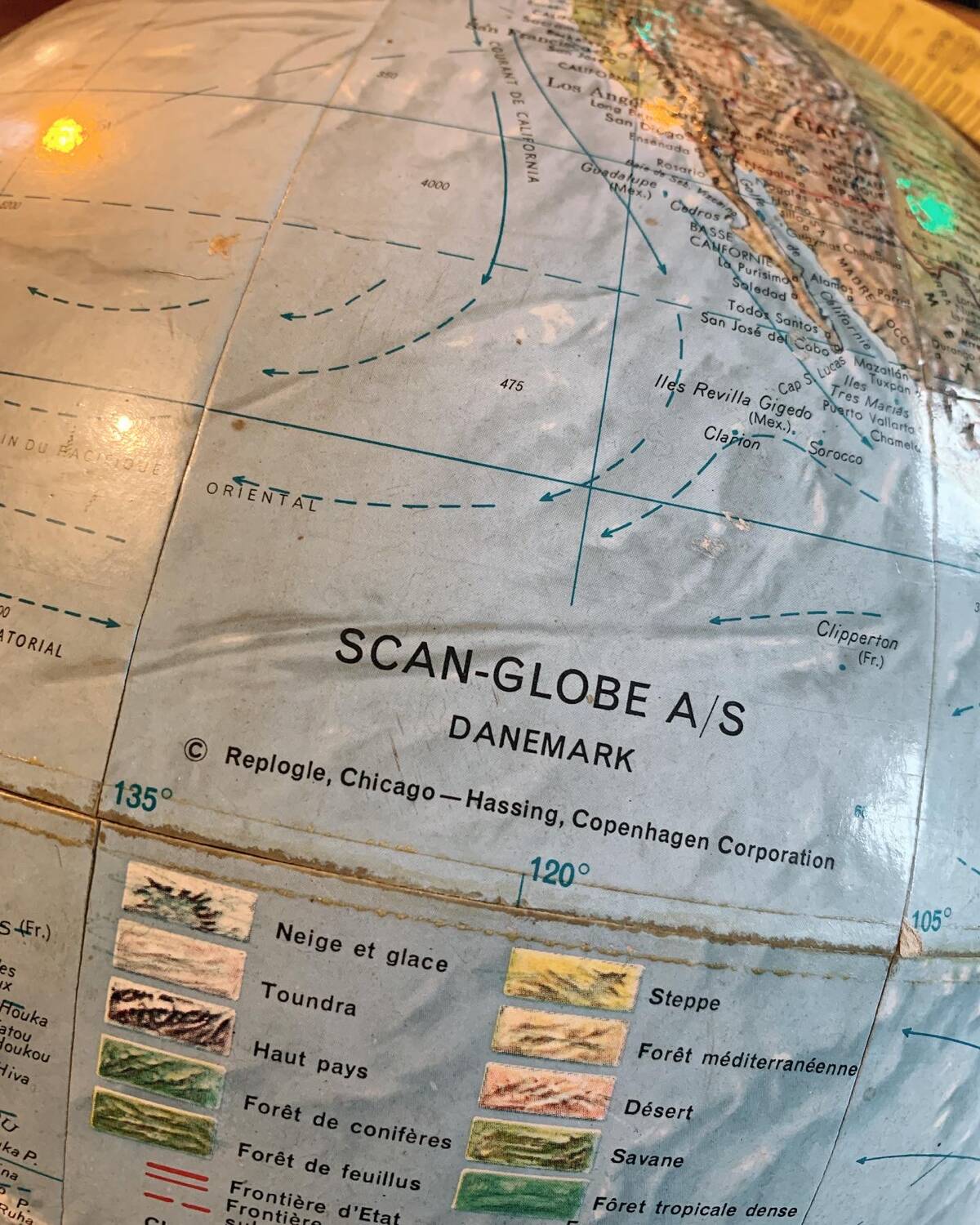 Ancient terrestrial globe