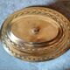 Box art deco cookies, candy vintage, Bowl cut glass and brass