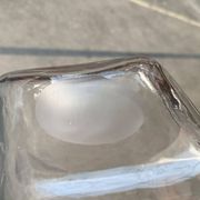 Bouteille en verre danoise vintage avec gravure