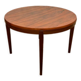 Extendable round table in rosewood 1960