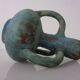 German studio ceramic handle vase by Lu & Gerd Grove, Lübeck, 1960s