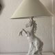 White ceramic zoomorph lamp
