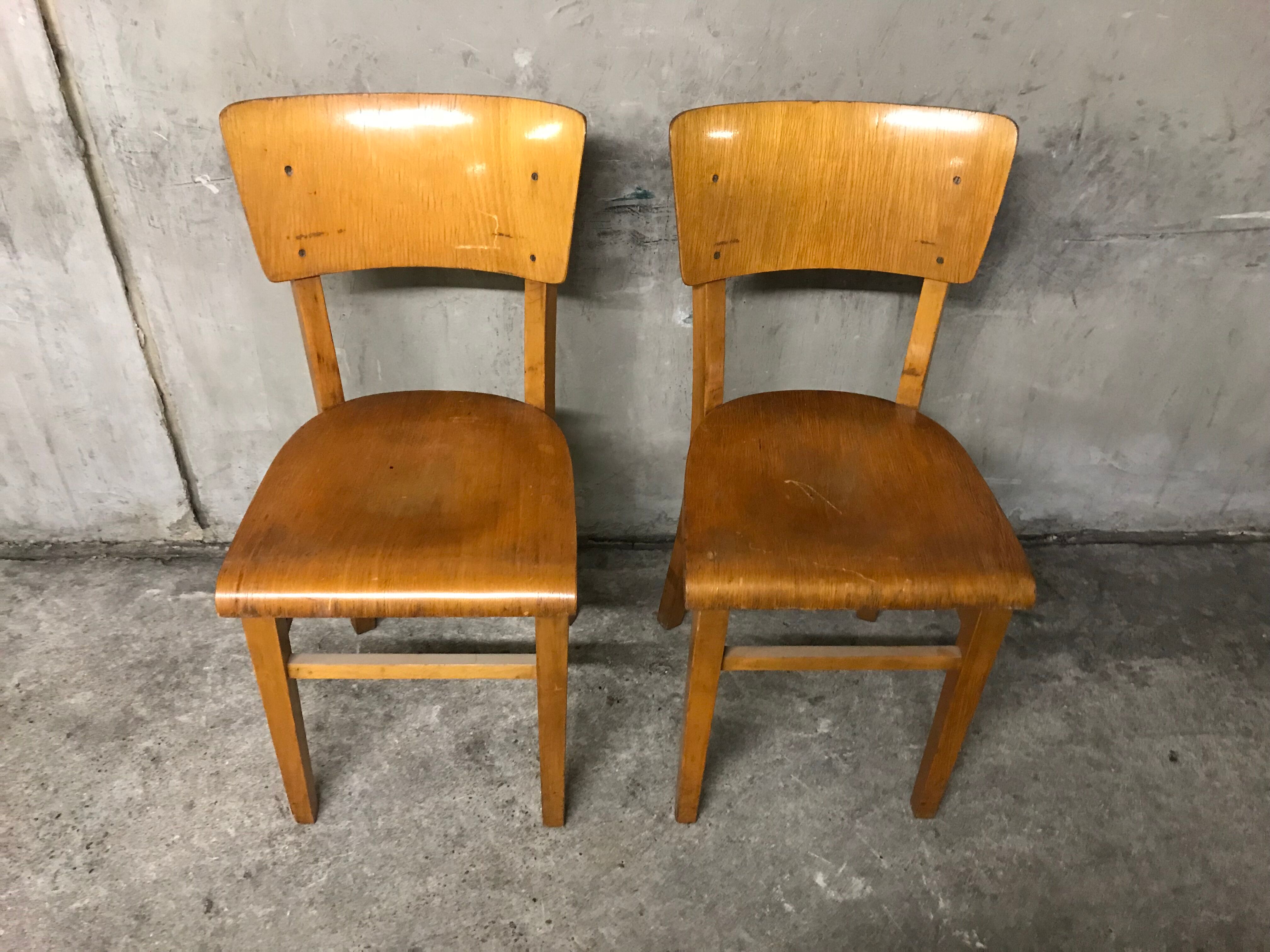 Pair of Thonet bistro chairs
