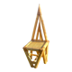 Triangle design chair 50 in bamboo