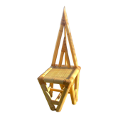 Triangle chair design 50 in bamboo