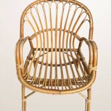 Basket chair in rattan