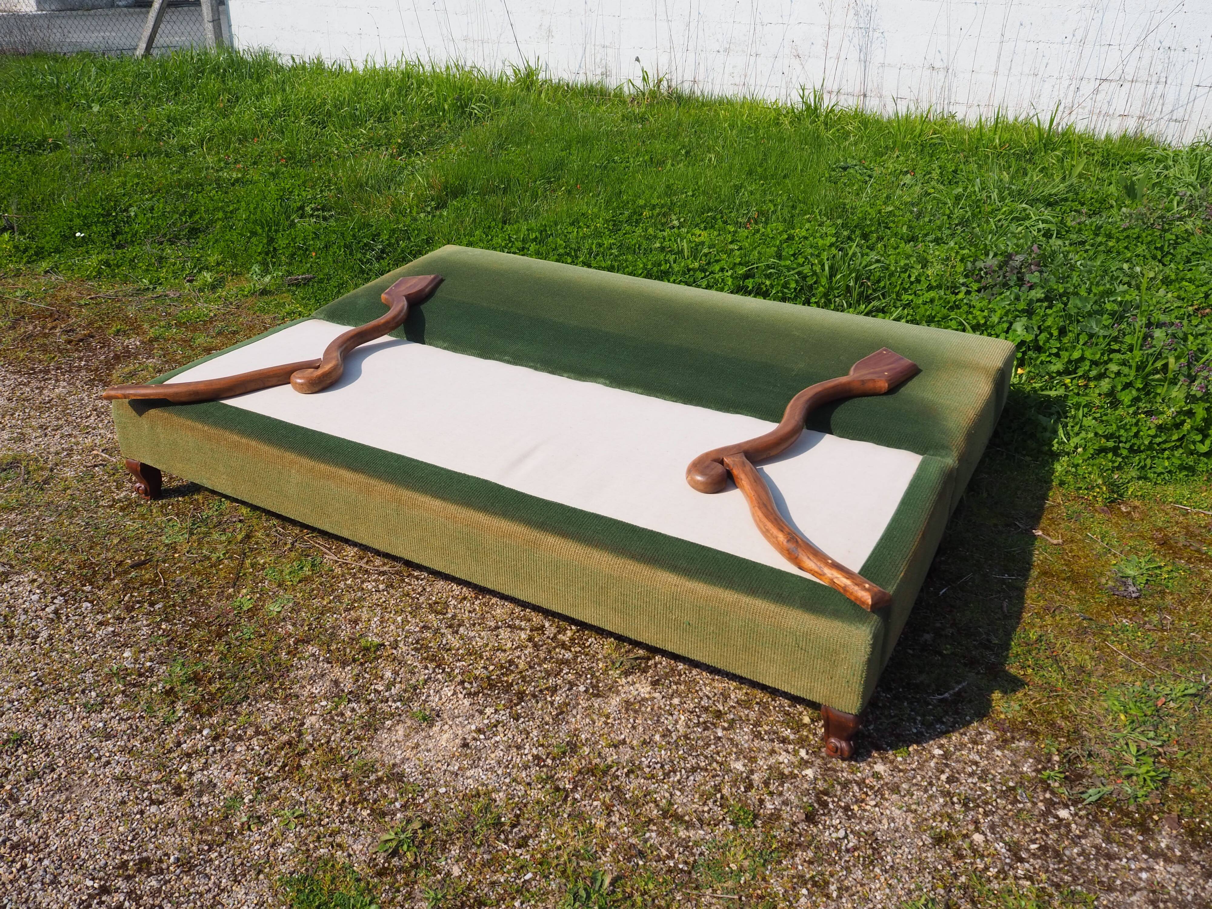 Louis XIII Style Convertible Sofa Sheep Bones