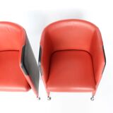 Pair of armchairs by Börge Lindau and Bo Lindekrantz