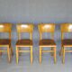 Set of 4 chairs THONET bistrot 1970