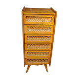Chiffonnier semainier 6 tiroirs 1960