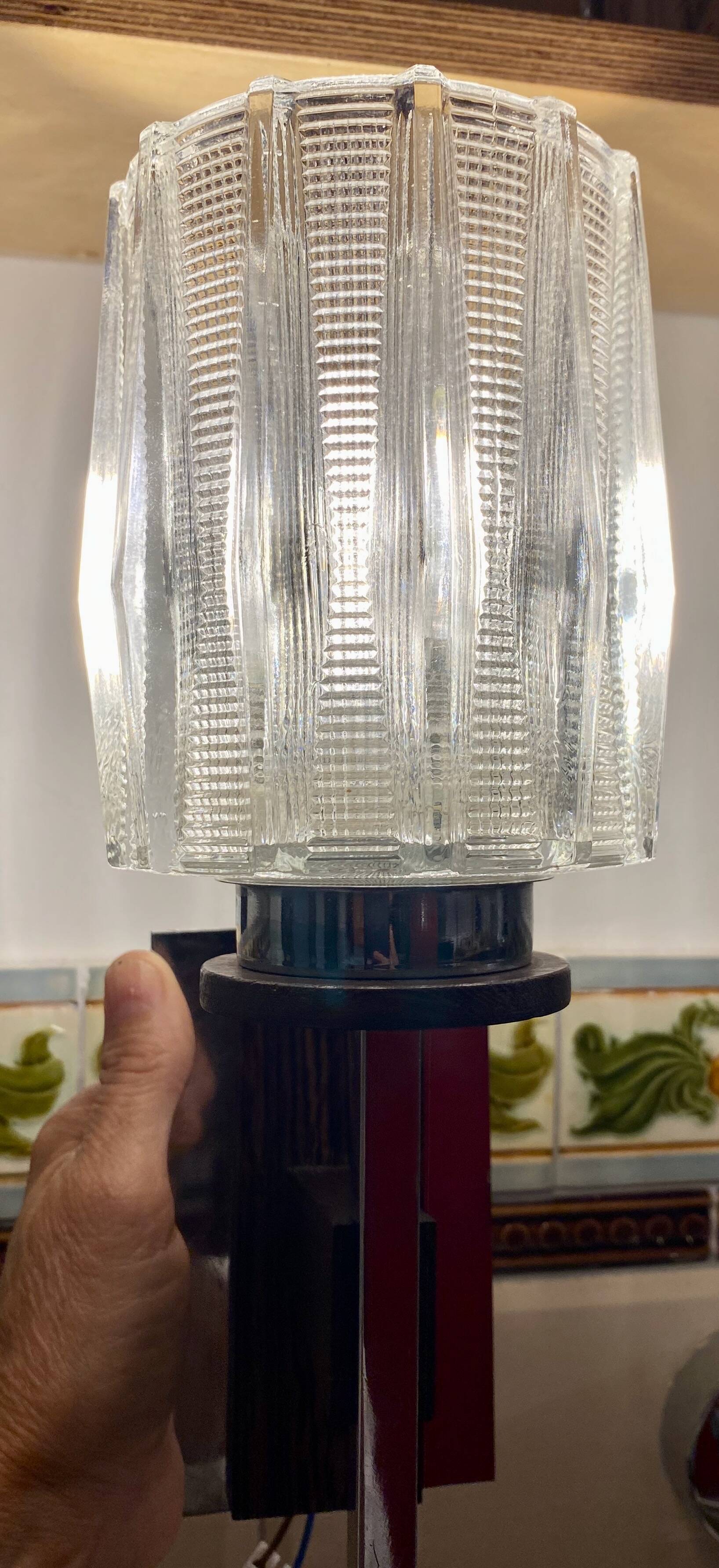 Pair of Mid-century Scandinavian Brutalist wall lights (1960s-70s)