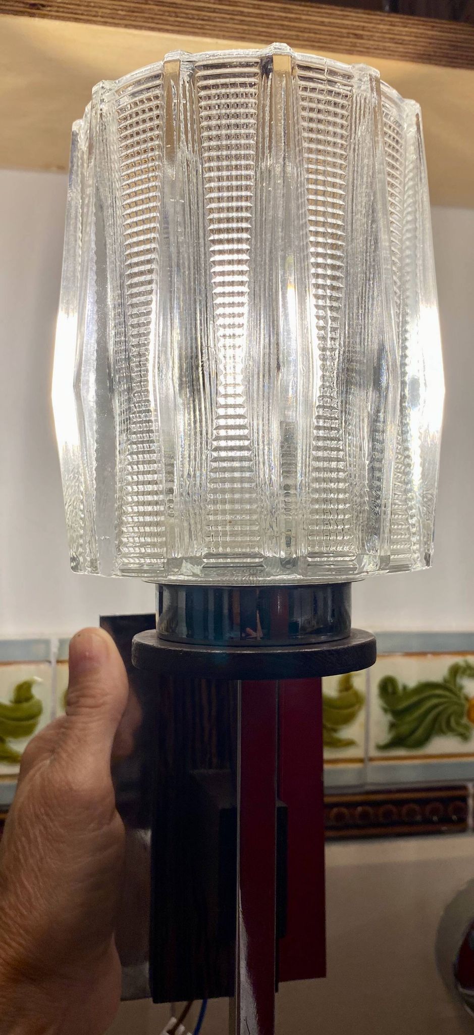 Pair of Mid-century Scandinavian Brutalist wall lights (1960s-70s)
