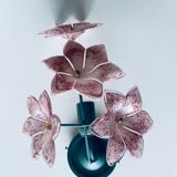 Murano glass flower wall lamp