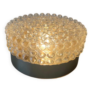 plafonnier en verre bullé