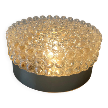 Round bubble glass wall lamp or flush mount by Limburg, 1960s, Germany
