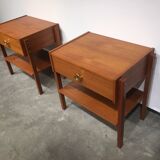 Teak bedside tables circa 1960