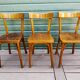 Trio of Baumann bistro chairs