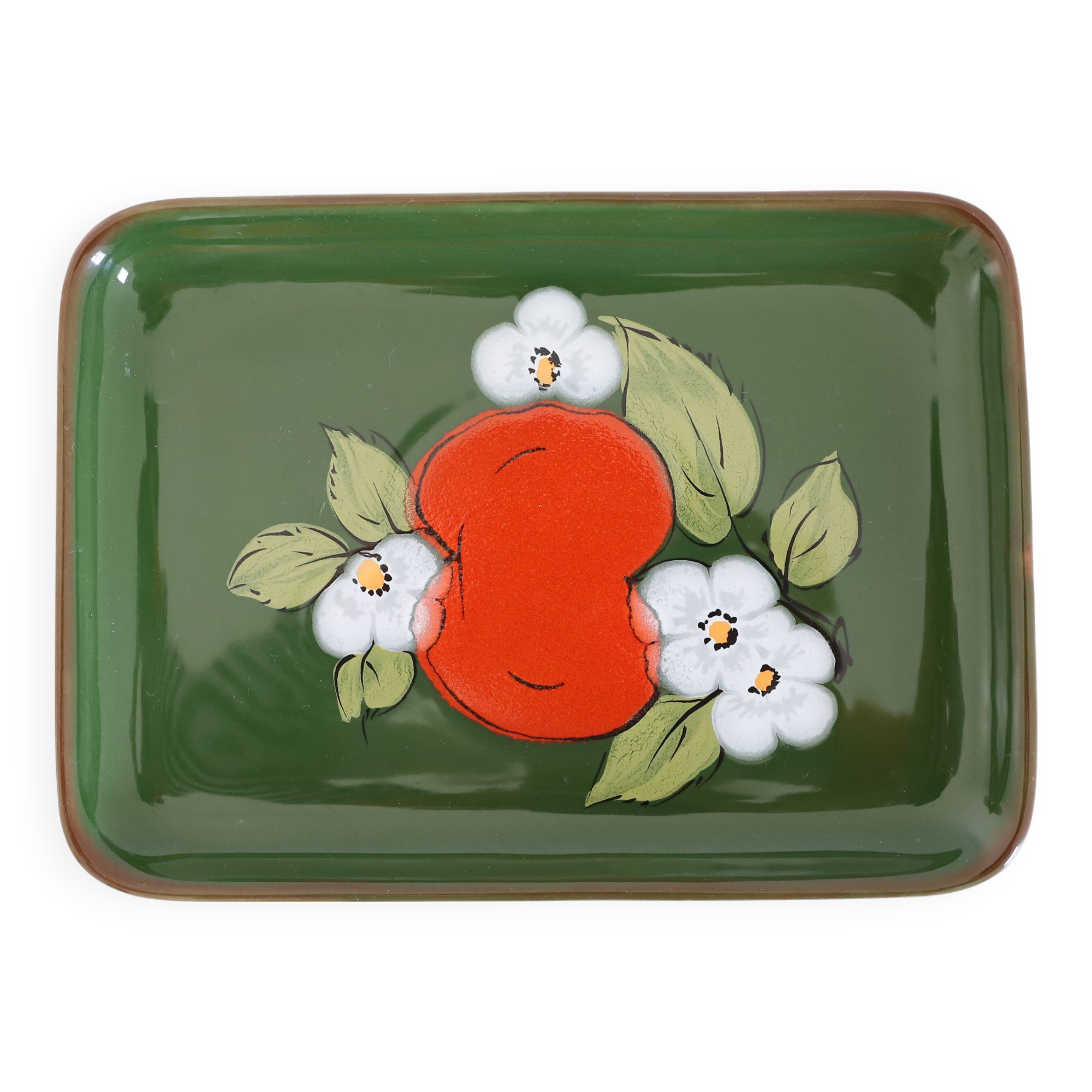 Small rectangular vintage dish '70 ZELLER KERAMIK