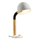 Egon Hillebrand desk lamp in white metal with brass accents