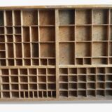 Printing locker and wooden chess pieces