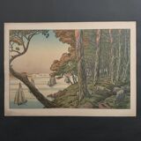 Lithographie par Henri Rivière Les Aspects de la Nature - Soir d'été