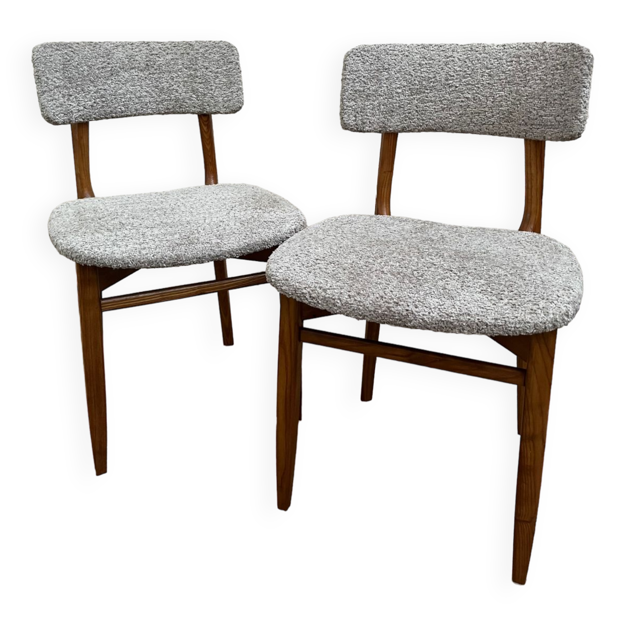 Pair of Scandinavian loop chairs