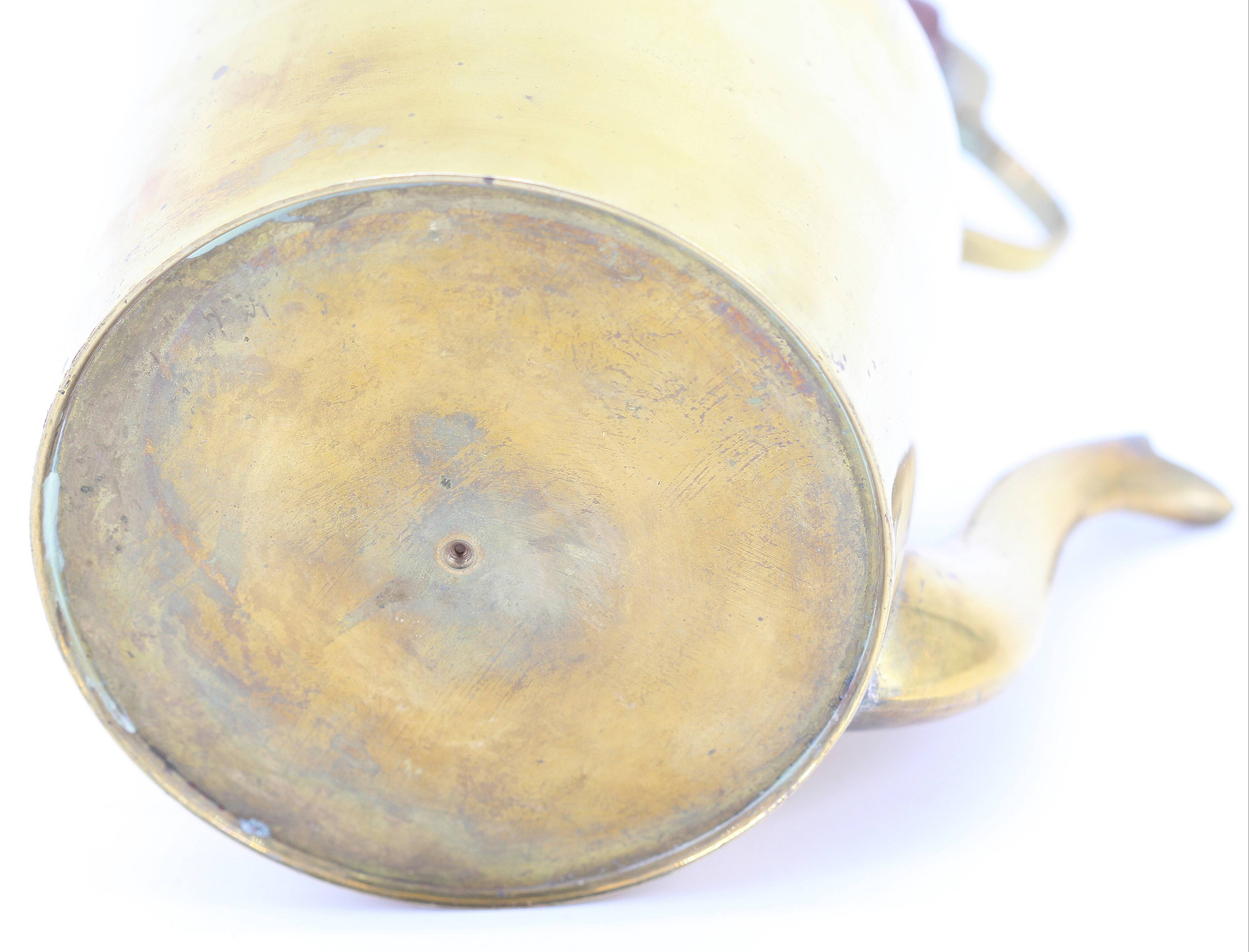Old brass kettle