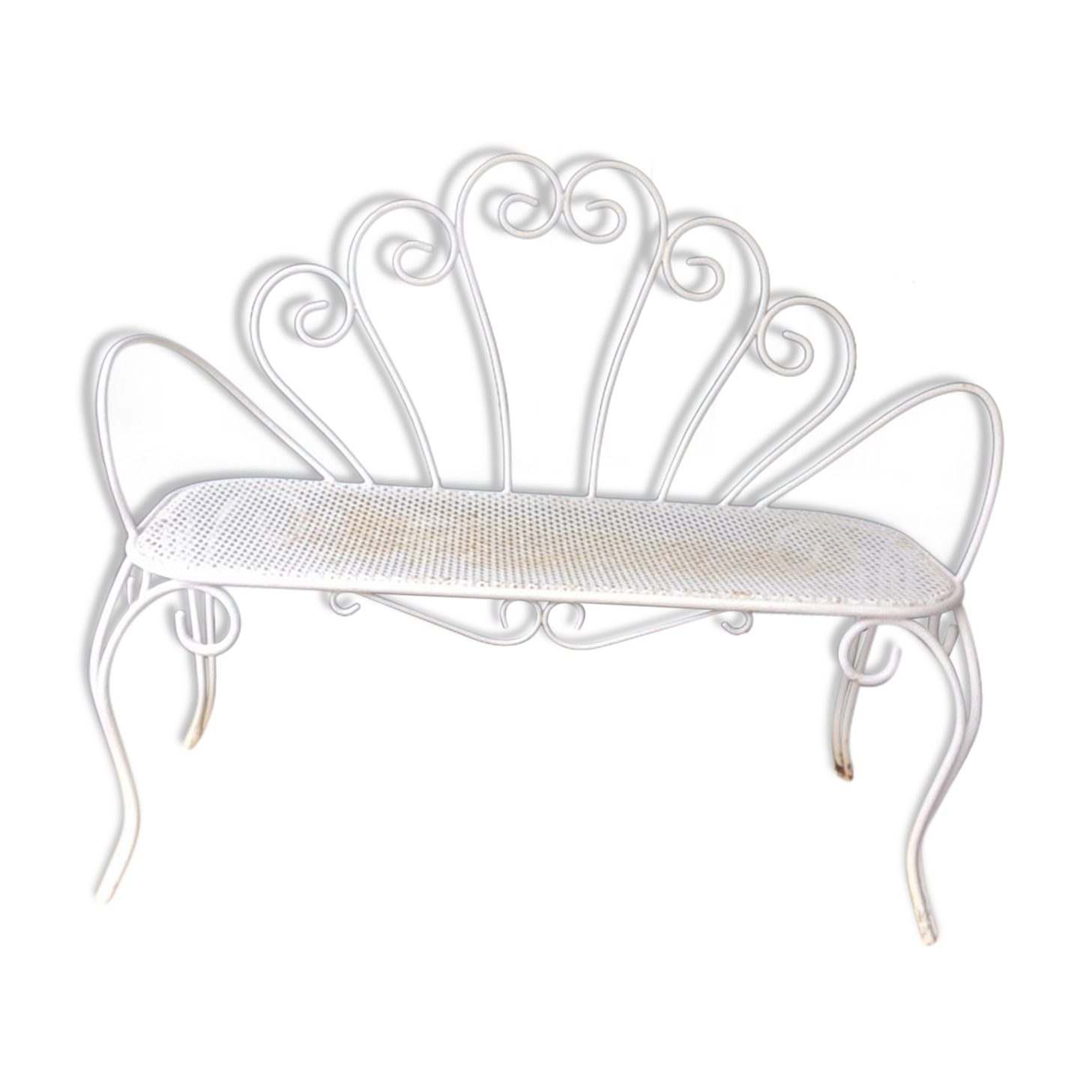 Wrought iron bench