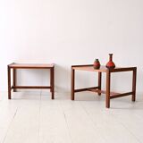 Swedish teak side tables