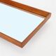 Minimalist Aarhus mid-century teak wall mirror / Danish modern design / 1960s / 1970s