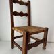 Chaise enfant bois et paille