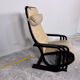 Rocking-chair viennois en bois courbé, cuir et cannage