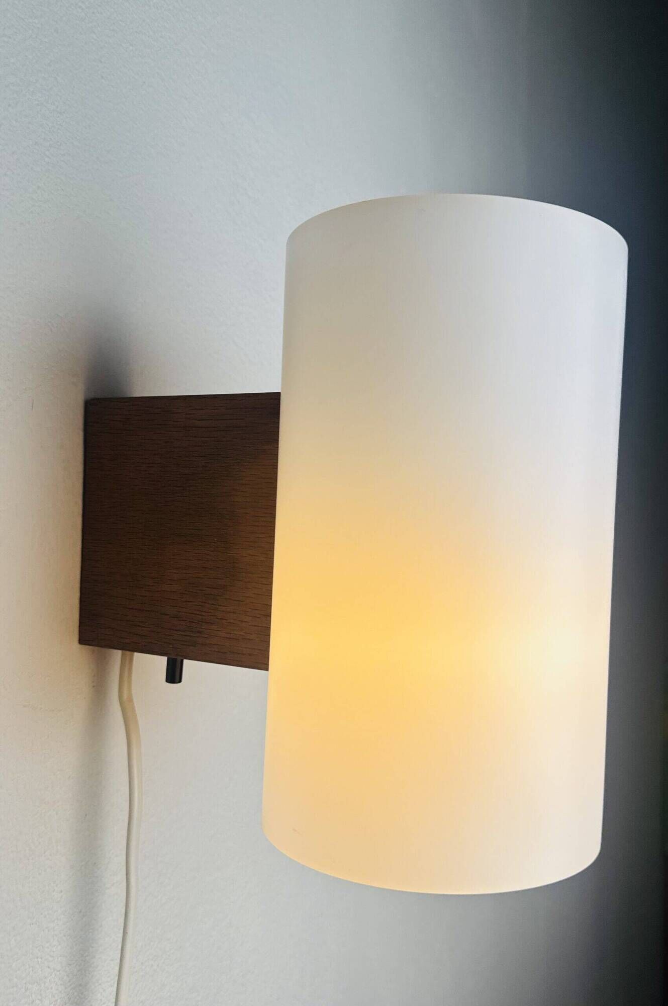 Cylindrical Wall Lamps By Uno & Östen Kristiansson For Luxus, Sweden 1960S