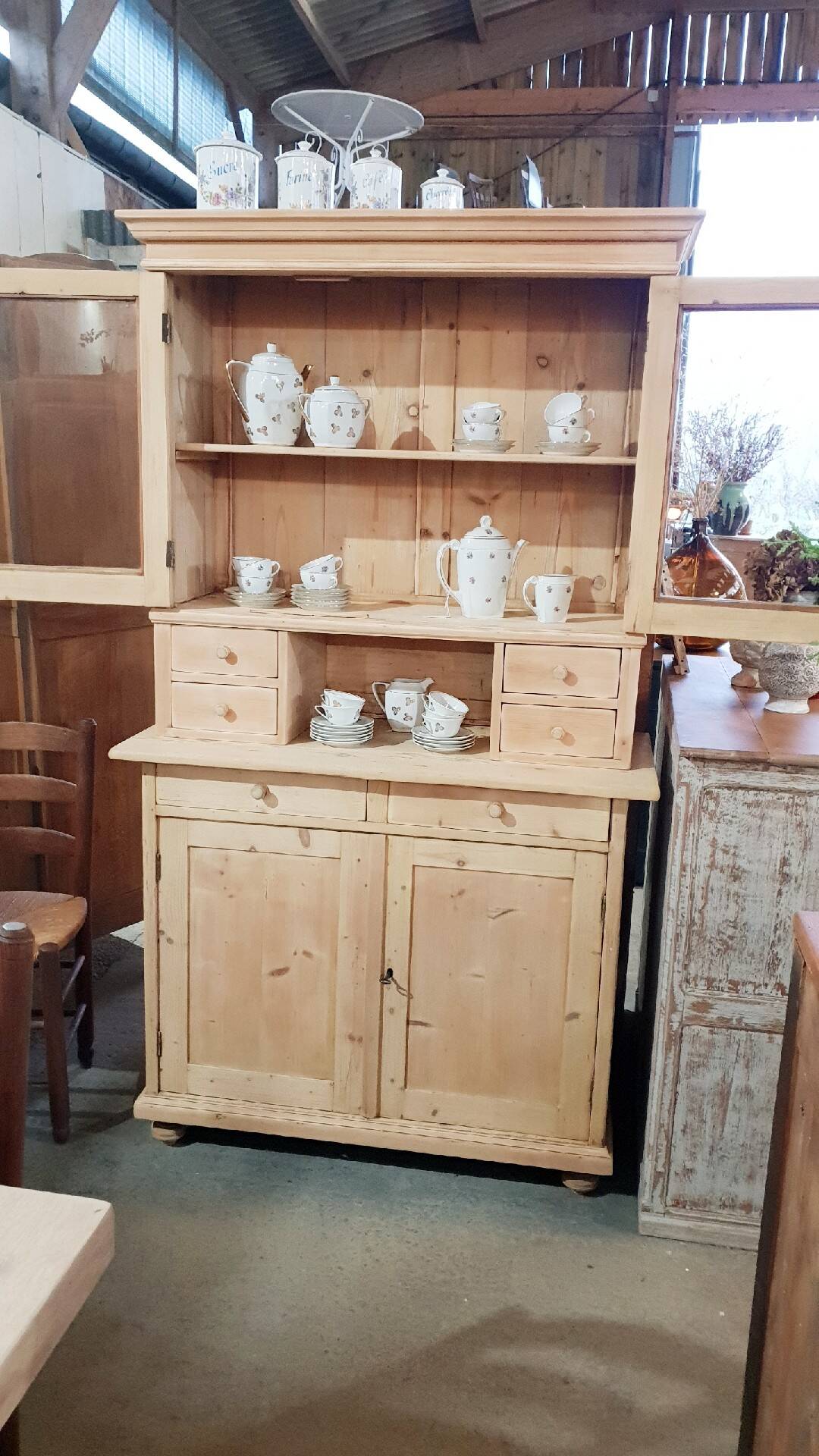 Old sideboard in two parts