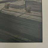 Lithograph by Henri Rivière Parisian Landscapes - The Institute and the City