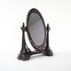 Art Nouveau table mirror with ornamental metal frame, early 20th century