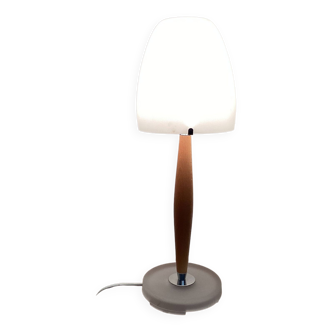 Lampe de bureau rare ,IKEA B9805 ,pied en verre dépoli ,vintage