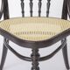 Pair of Bentwood Armchairs, Black Beechwood & Vienna Cane Seats, 1990s