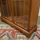 1950s English yew display cabinet