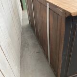 Old three-door sideboard