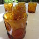 6 verres jaune "fumé"