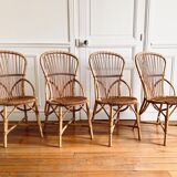 Chaises en rotin Audoux Minnet