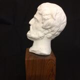 Decorative head in plaster