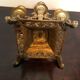 Pair of candelabras or 3-branched chandeliers in gilded bronze late 19th