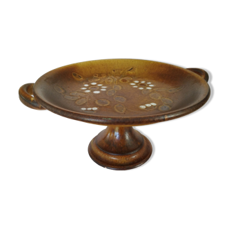 Vallauris stoneware compote bowl